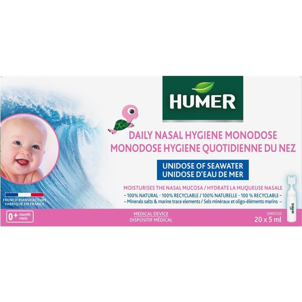 HUMER UNIDOSES deguna dobuma higiēnai bērniem 5 ml x 20